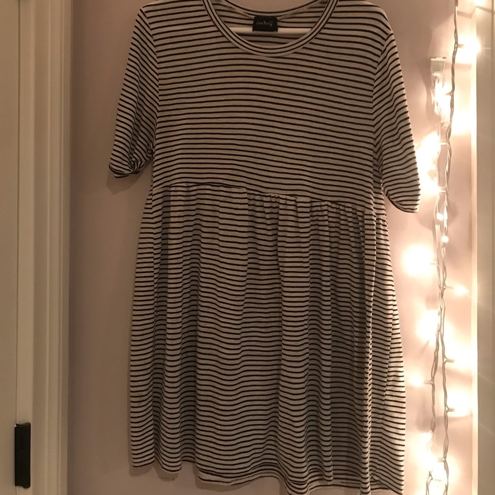 Striped Baby Doll Dress